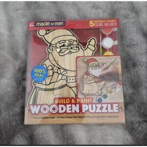 Wooden Santa Art Activity